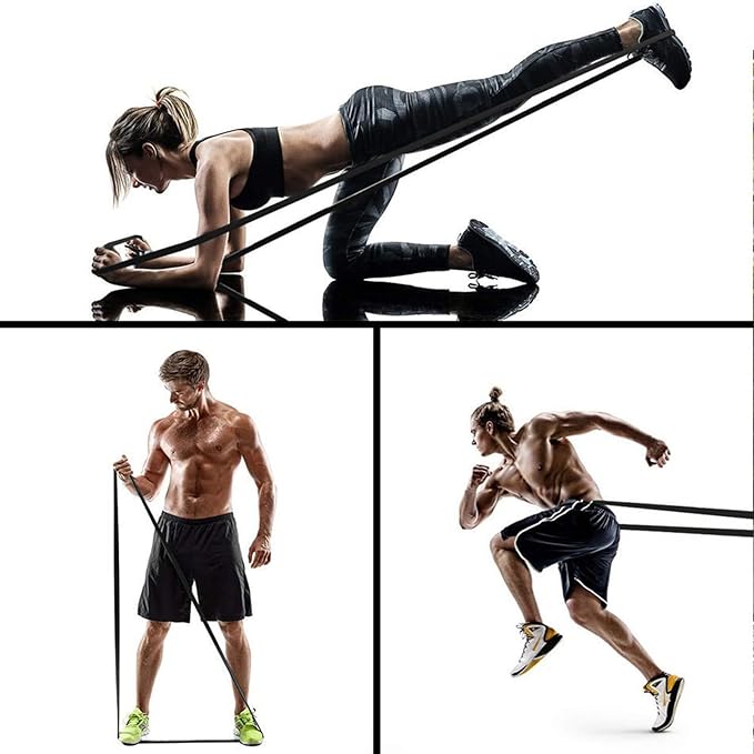 Resistance Bands for Arms, Elastic Stretch Multifunction Exercise Band,15 Lbs Heavy Duty Silicone Pull Up Bands for Gym Fitness Home Pilates Stretching Arms Yoga Strength Muscle Training Shoulder