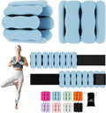 Wrist Ankle Weights for Women Men, Leg Arm Wrist Weights Bangles 1lb*2 2lb*2 Wearable Weights Pilates Weighted Bracelet for Strength Training Walking Swimming Yoga Physical Therapy