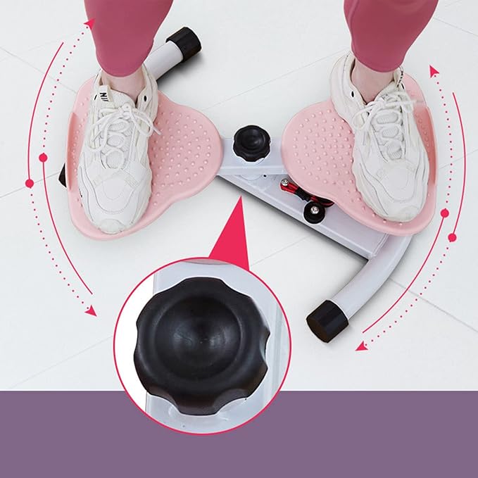 Waist Twisting Fitness Tool Standing Abdomen Exercise Board for Waist Twisting Fitness Board for Foot Massage Weight Loss Pink