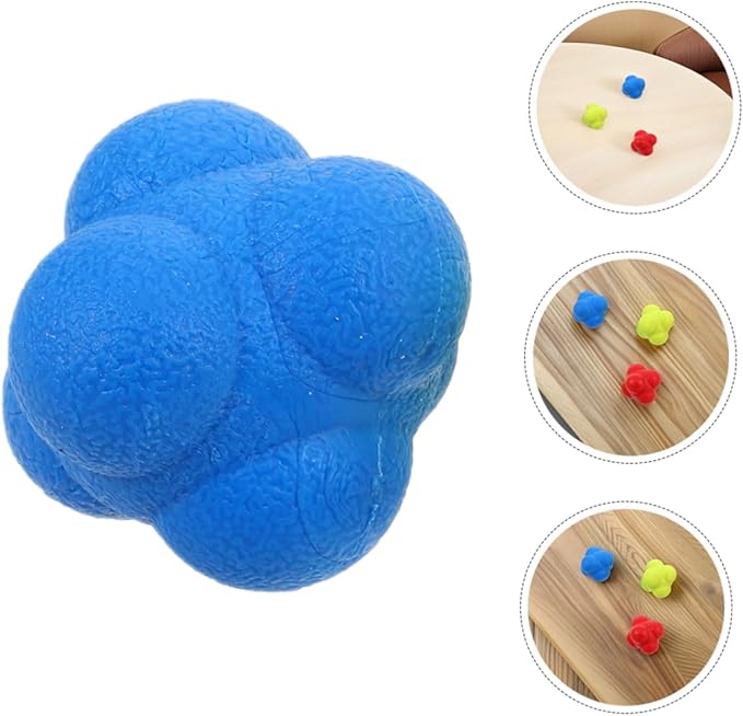 Totority 6pcs Reflex Training Balls Hand Eye Coordination Tool for Sports Improve Reaction Speed Versatile for Basketball Tennis Wrestling Durable Elastic Design