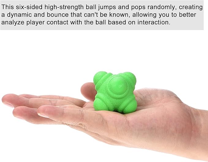 PATIKIL Bounce Reaction Balls, Coordination Training Ball, Agility Trainer TPR Low Difficulty for Speed Reflex