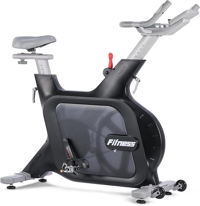 GarveeLife Exercise Bike, Indoor Cycling Bike/Brake Pad Stationary Bike for Home, Indoor Bike with Silent Belt Drive, Heavy Flywheel, Comfortable Seat Cushion and Upgraded LCD Monitor