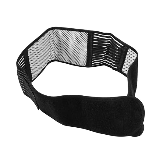 NOLITOY 3pcs Elastic Self-heating Lumbar Brace Magnetic Therapy Back Support Double Pull Straps Back for Surgery (size)