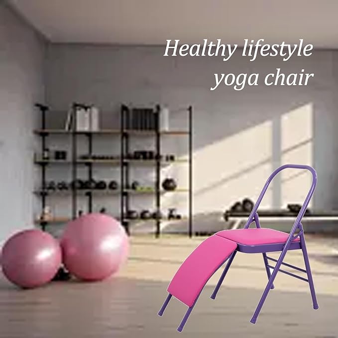 Yoga Chair for Adults with Lumbar Support - Strong Load-Bearing Capacity, Easy Storage, Ideal for Balance, Meditation, and as a Stool, Supports Up to 300kg