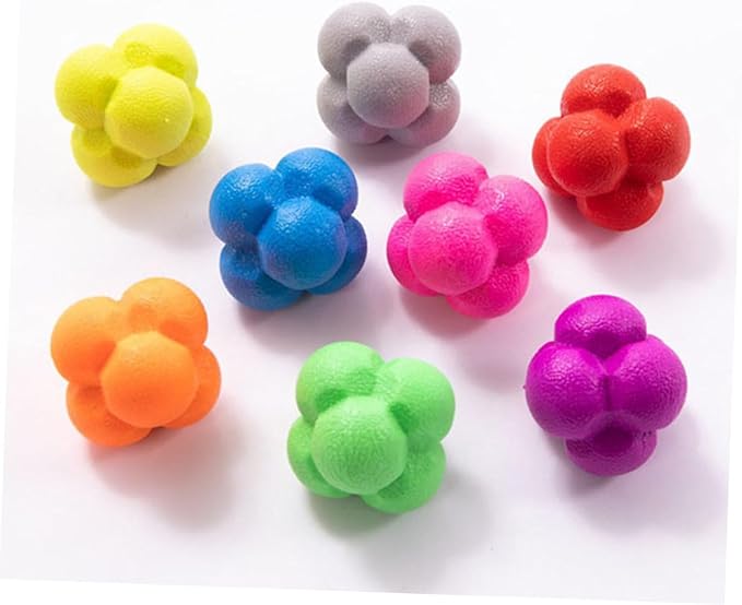 3pcs Agile Training Balls Hexagonal Reaction Ball for Yoga Random Color