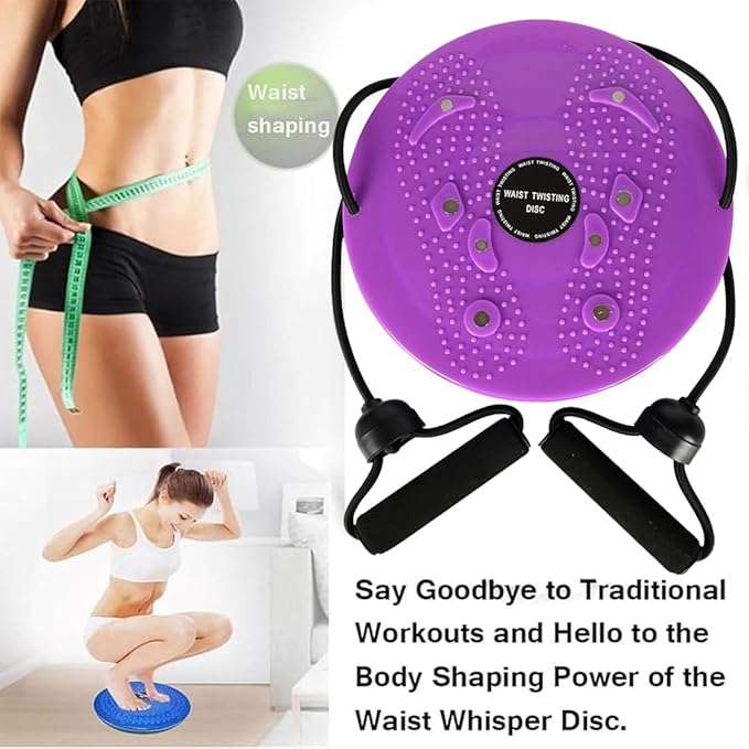2026 New Waist Sculptor with Arm Bands, 360° Rotation Waist Sculptor Twister, Waist Twister Machine Exercise, Twist Board for Exercise, Legs, Buttocks, Hip Exercise