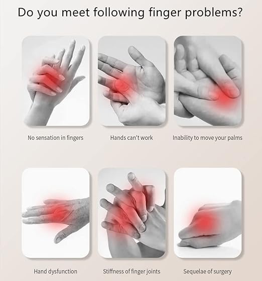 Rehabilitation Robot Glove for Stroke, Robotic Hand Stroke Recovery Equipment, Fingers Strength Training Device for Hemiplegia, Strength Adjustable (Left Hand-L)