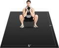 Extra Large Exercise Mat, 10’ x 6'/ 8’ x 6’/ 7’ x 5’/ 6’ x 4’- 7MM Thick Workout Mat for Home Gym, High-Density Gym Mat for Home Gym Floor, Non Slip Large Yoga Mat