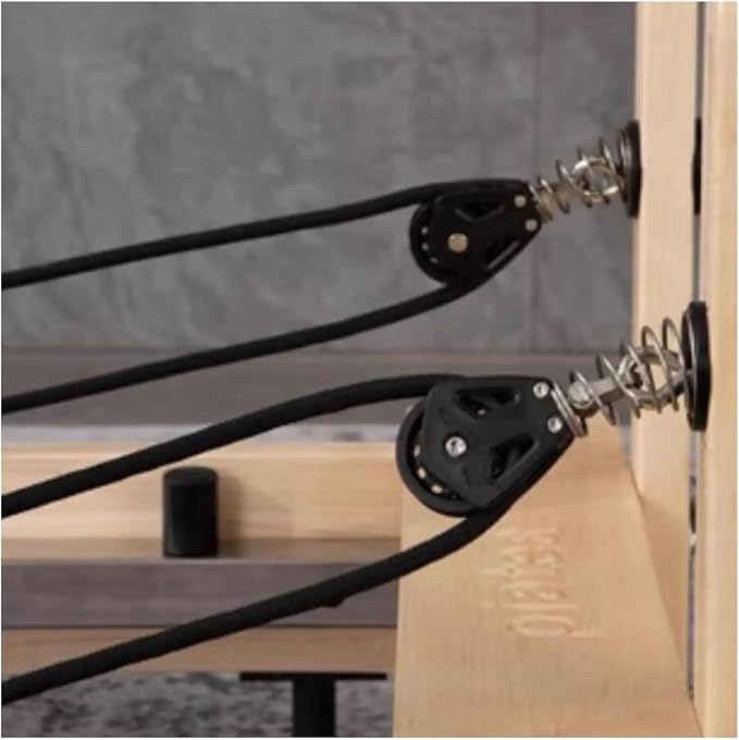 Pilates Reformer Pull Rope Belt Hardware Professional Strap,Compatible For Seated Balance Exercise Equipment Core Bed Accessories(5.8cm Reformer Wheel)