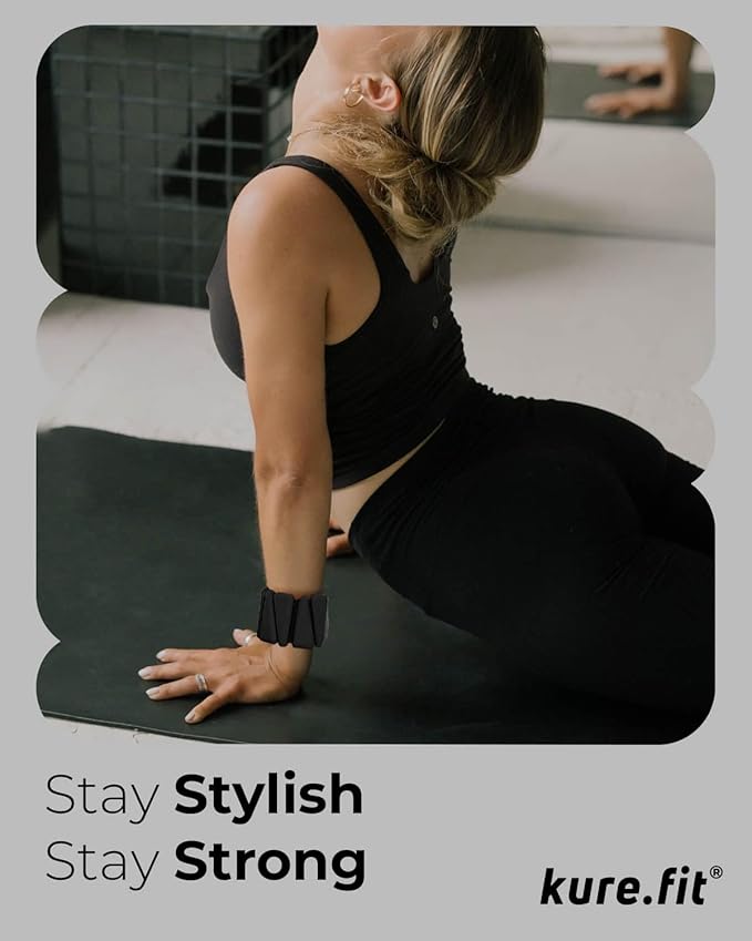 Pilates Weight | Wrist & Ankle Weights for Women | Weighted Bangles | 1LB/ 2LB Each (Set of 2)