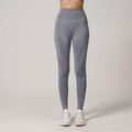 Yoga Set Seamless Women Long Sleeve Blouses Top Gym Sport Bra High Waist Tight Leggings Fitness Suit Shorts Sets (Color : Gray Trousers, Size : Small)