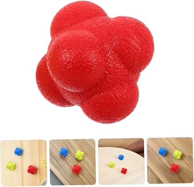 BESTonZON Enhance Hand Eye Coordination: 6pcs Reflex Training Balls Sturdy Reaction Balls for Basketball Hockey Tennis