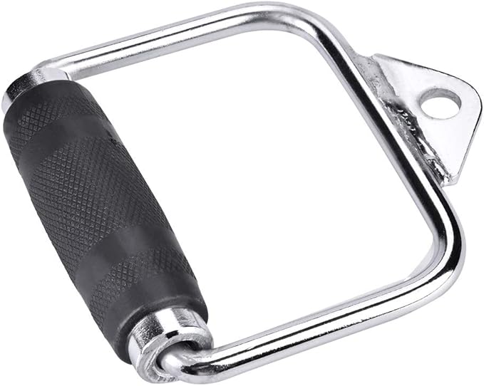High Strength Single Extension Stirrup Handle for Gym Exercise Cable Equipment Attachment Perfect for Home and Gym Training Comfortable Rubber Grip Fits Any Cable