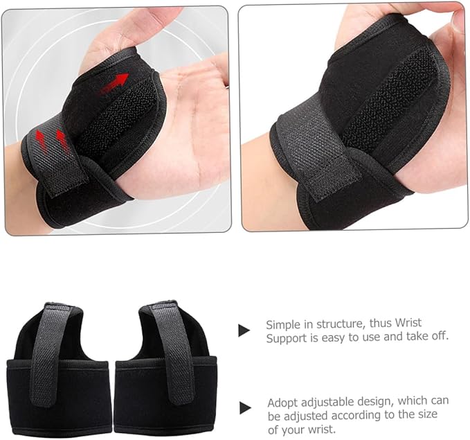 Cabilock 2pcs Wrist Wrap Brace Compression Support for Sports, Breathable Adjustable Wrist Protector for Men and Women, Left and Right Hand Fit, Gym and Weightlifting Joint Wraps