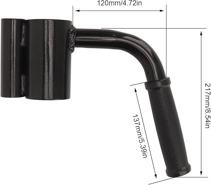 T Bar Row Platform Attachment, Fitness Equipment for Strength Training, Durable Iron Construction with Single Arm Handle, Portable T Bar Row Attachment for Barbell Workouts at Home