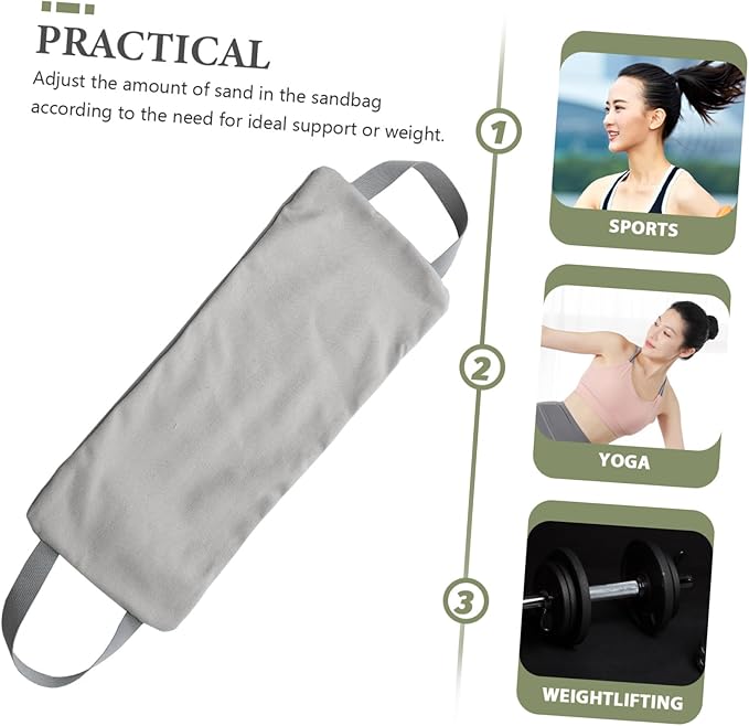 TOYANDONA Canvas Weightlifting Sandbag Sandbag for Yoga Fitness Training Durable Weight Bearing Bag with Sturdy Handles for Muscle Building Relief