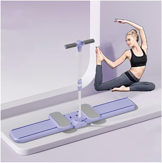 Ski Machine Exercise Ski Trainer Collapsible Leg Magic Machine Foldable Skiing Exerciser Leg Strength Split Exerciser Kegel Trainer Workout Equipment(Purple,Armrest Type)