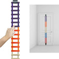 Portable Over-The-Door Shoulder Finger Ladder, Shoulder Pain Relief Wooden Finger Ladder for Hand Therapy and Joint Rehabilitation (Colorful 02)