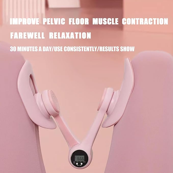 360° Thigh Master & Pelvic Floor Exerciser for Women - Leg Toner with Adjustable Resistance, Home Workout Equipment (Pink)