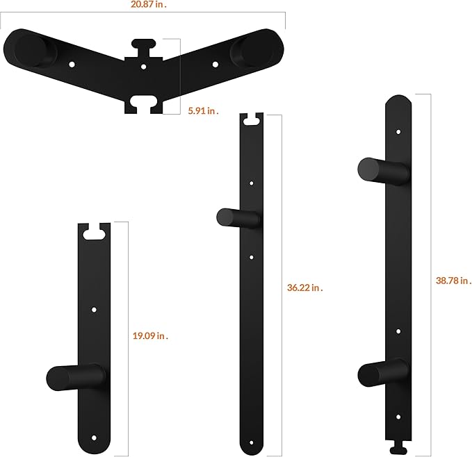 Fitvids Weight Plate Storage Rack, Weight Plate Holder Wall Mounted Bumper Plate Storage for Home Gym, Fit 2" Olympic Plates