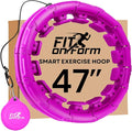 FIT ON FORM Infinity Weighted Hula Hoop for Adults Weight Loss, Smart Exercise Hola Circle Hoop for Women Abs Workout