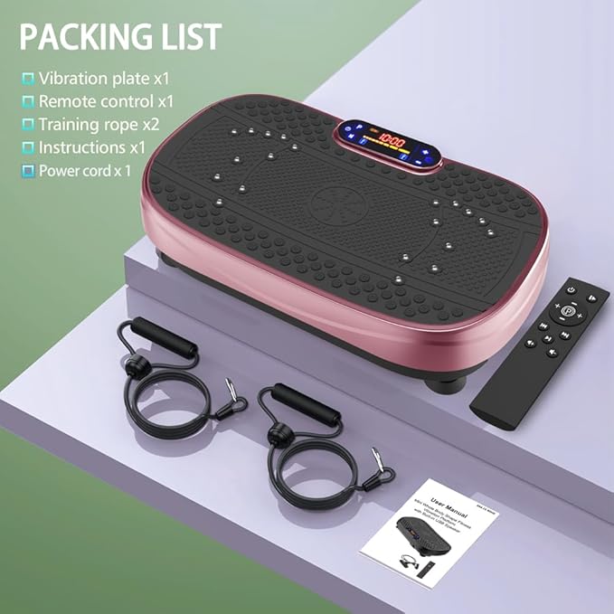 Vibration Plate, Exercise Machine,Full Body Shaker Workout Fitness Platform Home Vibration Plate