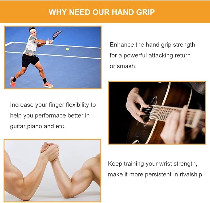 Metal Hand Grip Strengthener Set(100, 150, 200, 250lbs), Grip Strength Trainer, Crushing Grip Trainer, Pinch Grip Trainer, Forearm Exerciser, Gripper Fitness Equipment for Home Gym
