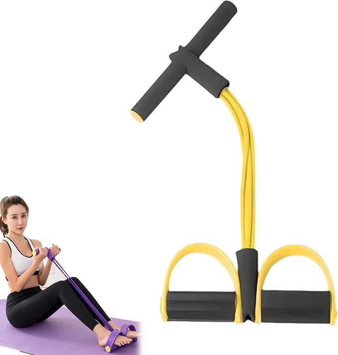Fashion Puller Exercise, 8 Tube Pedal Resistance Device Detachable and Adjustable Pedal Resistance Device, Stretching Workout Fitness Bands for Arm Weights Exercise Equipment