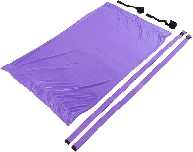 Premium Aerial Hammock Yoga Swing Kit Yoga Hammock Handstand Split Leg Stretchable Training Portable Elastic Aerial Hammock for Home Sky Blue(Purple)
