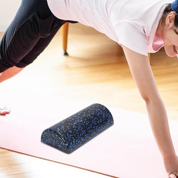 Half Foam Roller for Yoga & Exercise, 30cm (12 inch) EPP Balance Trainer for Stretching, Pilates, Core & Recovery