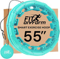 FIT ON FORM Infinity Weighted Hula Hoop for Adults Weight Loss, Smart Exercise Hola Circle Hoop for Women Abs Workout