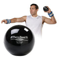 THERABAND Soft Weight, 4.5" Diameter, Weighted Balls for Baseball, Weighted Balls for Softball, Hand Held Ball Shaped Isotonic, Shoulder Strength, Rotator Cuff & Throwing Trainer, Black, 6.6LB