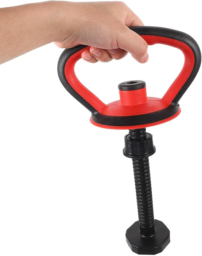Kettlebell Handle Grip Replacement Set with Nut Sturdy Fitness Equipment Attachment Sturdy Handle Bar for Home Gym Strength Training and Kettlebell Swing Exercises