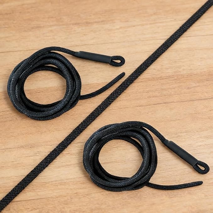 2 Pcs Nylon Pilates Reformer Pull Ropes, Replacement Straps for Pilates Core Bed, Durable Fitness Equipment Accessory for Home and Studio Yoga Workouts
