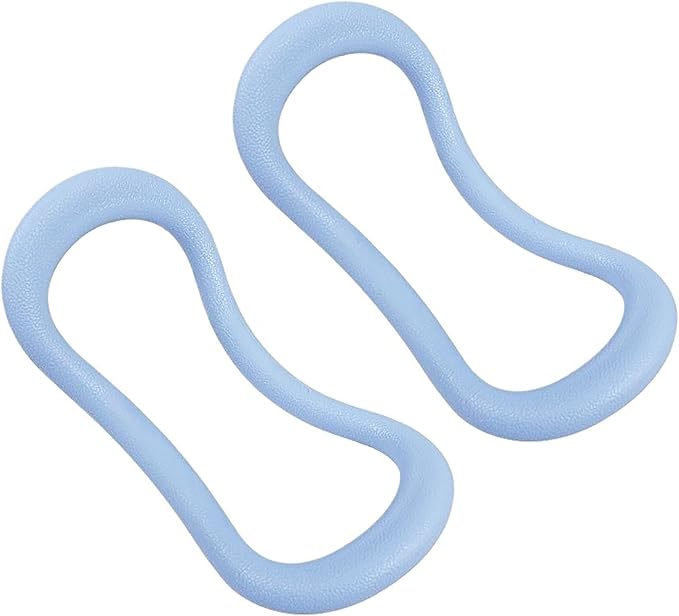 2Pcs Yoga Ring for Leg Calves, Pilates Circle Ring for Back Toning Thighs Abs and Legs, Fitness Rings for Yoga, Pilates, Gymnastics Exercise Workout