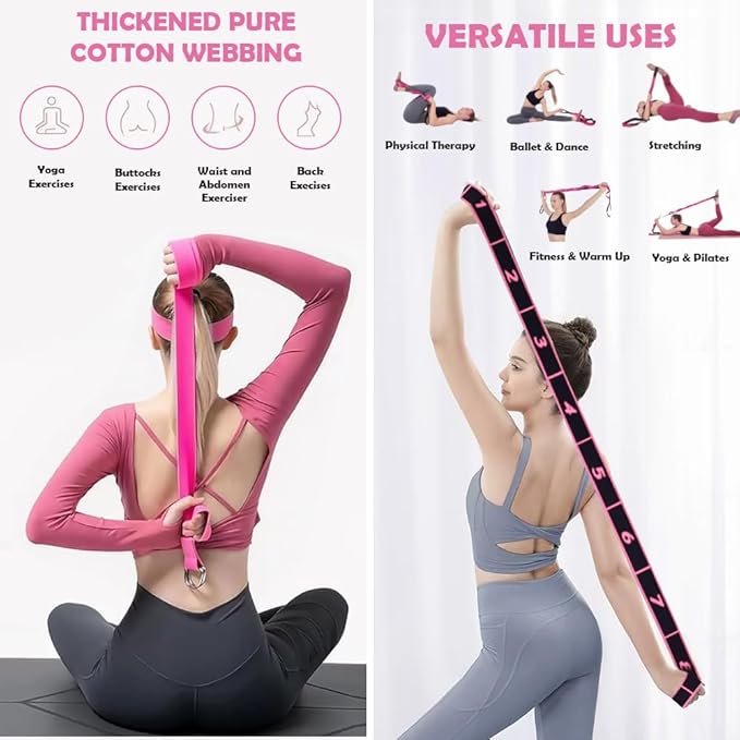 Pilates Ring Set with 14-Inch Magic Circle, Exercise Ball & 6 Resistance Bands - Complete Home Workout Equipment for Core Strength, Toning and Flexibility - Ideal Fitness Gift for Women and Men