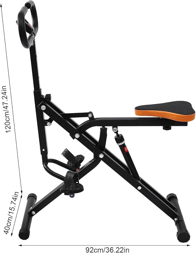 Adjustable Squat Machine Trainer Rowing Machine 264lbs for Ab Workout Glutes