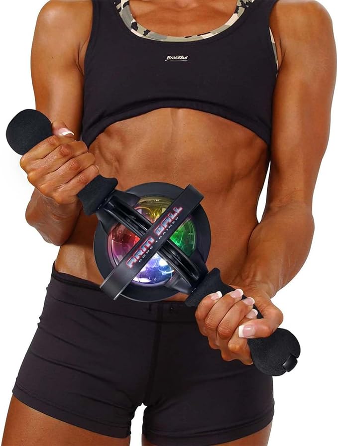 Arm Gyro Ball Core Trainer for Stronger Arm Bones and Muscle - Fitness Gyroscopic, Wrist Ball Gyro, Arm Strength Exerciser, Arm Hand Muscle Trainer Device