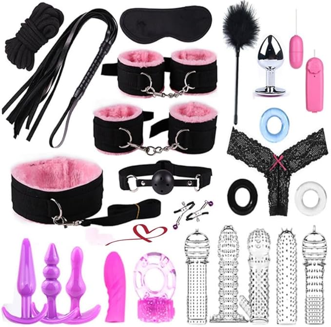 25 Piece Set of Pink Casual Nylon Yoga Exercise Accessories, Lightweight and Durable, Home Training Equipment, Couple Gift