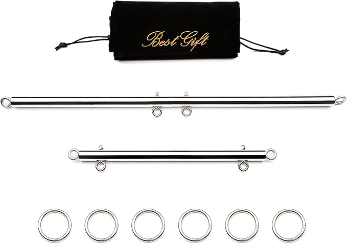 Sovyime Portable Restore Spreader Bar, Exercise Guide Pilates Sports Aid Training Fitness Gear, Home Yoga Gym Kit
