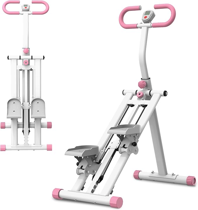 Stair Stepper Mini Stepper, Vertical Climber Machine for Home Full Body Workout, Adjustable Handlebar, Stable Non-Slip Frame, Home Climber, Aerobic Stepper, Fitness Stepper