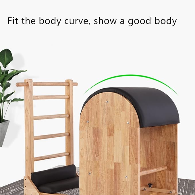 Pilates Ladder Barrel - Wooden Core Training Equipment for Home Use, Professional Spine Corrector, Ideal for Yoga and Core Strengthening