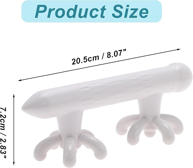 VOCOSTE Fascia Massage Tool, Fascia Massage Blaster Tool for Trigger Point Pain Relieves, Myofascial Release Massager for Reduced Cellulite Appearance, White