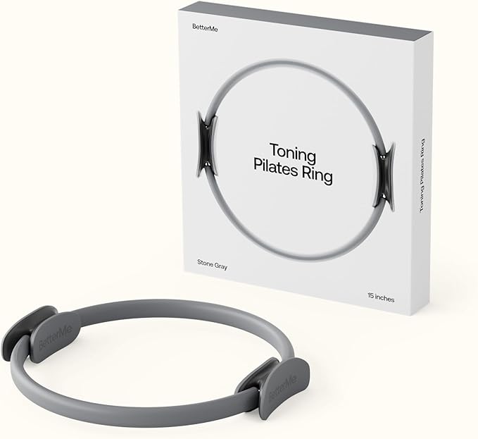 BetterMe Toning Pilates Ring – Magic Circle Pilates Ring for Strength & Flexibility – 15 Inch Fitness Ring for Home Pilates & Yoga Workouts