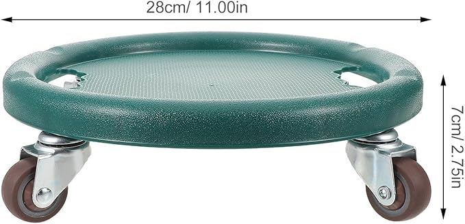 Multifunctional Ab Roller Wheel Core Trainer 360-degree Silent Exercise Roller for Home Gym Abdominal Strength Training with Four-wheel Design, Green