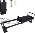 Foldable Pilates Reformer with Jump Board & 2 Resistance Bands | Home Gym Equipment for Women | 300Lb Capacity Pilates Machine |