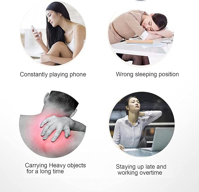 Neck Support Protection Sports Cervical Support, Neck Pain Neck Collar Magnetic Neck Therapy with Integrated Hot Therapy Adjustable Cervical Collar