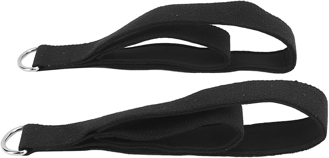 Pssopp Pilates Double Loop Straps, Straps Enhanced Stabilits Improve Flexibility and Strength for Practice Auxiliary Equipment Pilates Double Loop, Anti Slip Surface Gym D