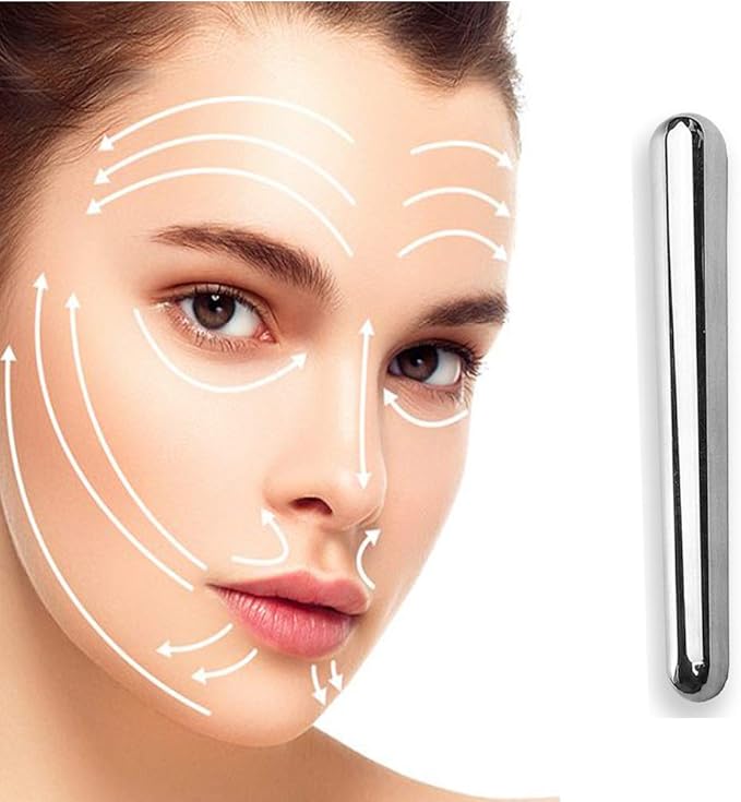 10 Pieces Stainless Steel Face Massage Therapy Stick-Guasha Massage Wand-Acupressure Massage Tools for Deep Tissue,Soft Tissue Myofascial Release Relief Pain (10)