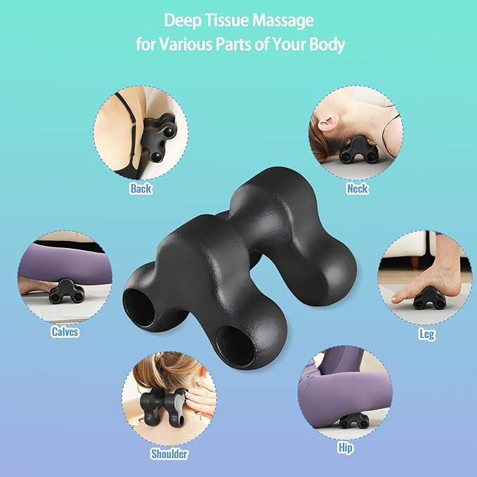 Occipital Release Tool Trigger Point Massage Tool Neck Massage Cervical Neck Manual Back Massager for Pain Relief Deep Tissue Home Use Suitable The Whole Body